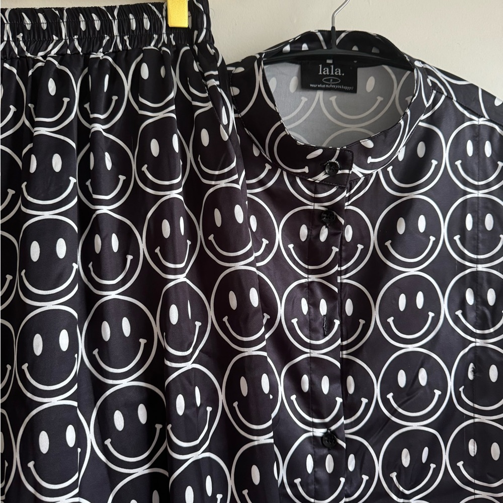 LaLa satin playsuits , size S/ tops and pants SETS.